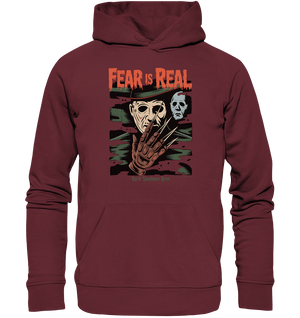 Fear Is Real – Horrorikonen im Schattenstil - DSA - Organic Hoodie | Hoodies | Dark Shadows Arts