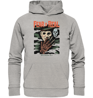 Fear Is Real – Horrorikonen im Schattenstil - DSA - Organic Hoodie | Hoodies | Dark Shadows Arts