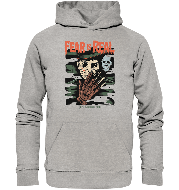 Fear Is Real – Horrorikonen im Schattenstil - DSA - Organic Hoodie | Hoodies | Dark Shadows Arts
