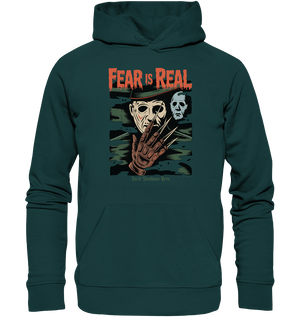 Fear Is Real – Horrorikonen im Schattenstil - DSA - Organic Hoodie | Hoodies | Dark Shadows Arts