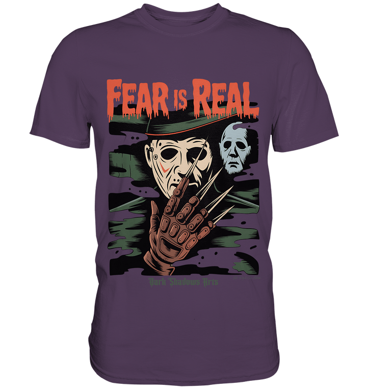 Fear Is Real – Horrorikonen im Schattenstil - DSA - Premium Shirt | Unisex - Shirts | Dark Shadows Arts