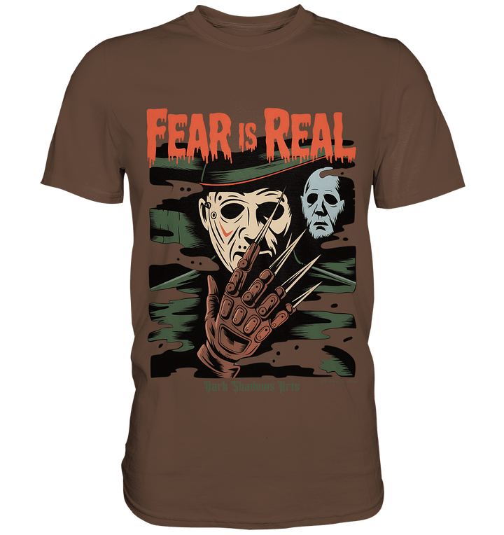 Fear Is Real – Horrorikonen im Schattenstil - DSA - Premium Shirt | Unisex - Shirts | Dark Shadows Arts
