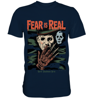 Fear Is Real – Horrorikonen im Schattenstil - DSA - Premium Shirt | Unisex - Shirts | Dark Shadows Arts