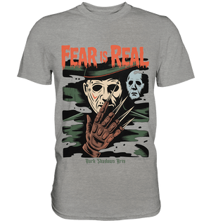 Fear Is Real – Horrorikonen im Schattenstil - DSA - Premium Shirt | Unisex - Shirts | Dark Shadows Arts