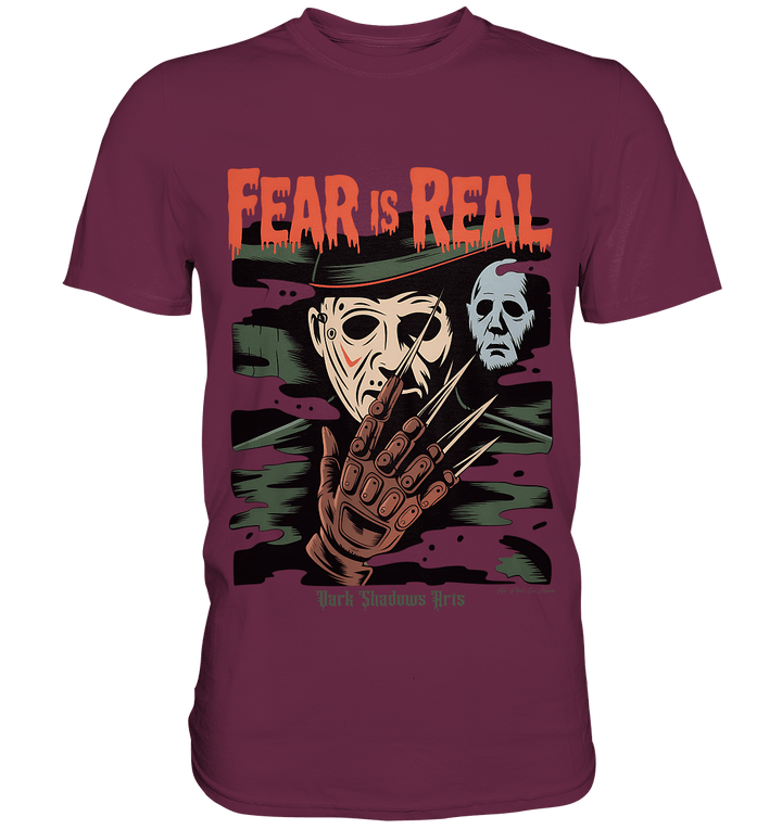 Fear Is Real – Horrorikonen im Schattenstil - DSA - Premium Shirt | Unisex - Shirts | Dark Shadows Arts