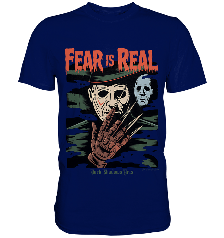 Fear Is Real – Horrorikonen im Schattenstil - DSA - Premium Shirt | Unisex - Shirts | Dark Shadows Arts