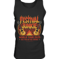 festival junkie - world tour 2025 - rock music passion - Relaxed Tank Top | Tank - Tops | Dark Shadows Arts