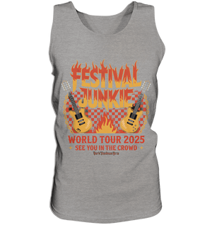 festival junkie - world tour 2025 - rock music passion - Relaxed Tank Top | Tank - Tops | Dark Shadows Arts