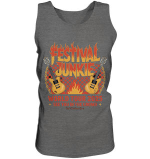 festival junkie - world tour 2025 - rock music passion - Relaxed Tank Top | Tank - Tops | Dark Shadows Arts