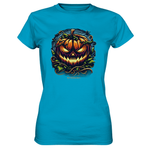 Filigranes Halloween Kürbis Motiv - Ladies Premium Shirt | Lady - Shirts | Dark Shadows Arts