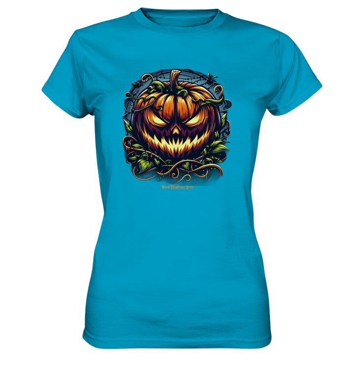 Filigranes Halloween Kürbis Motiv - Ladies Premium Shirt | Lady - Shirts | Dark Shadows Arts
