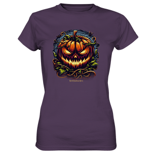 Filigranes Halloween Kürbis Motiv - Ladies Premium Shirt | Lady - Shirts | Dark Shadows Arts