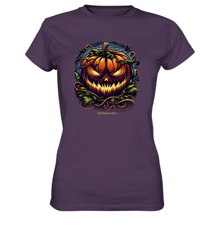 Filigranes Halloween Kürbis Motiv - Ladies Premium Shirt | Lady - Shirts | Dark Shadows Arts