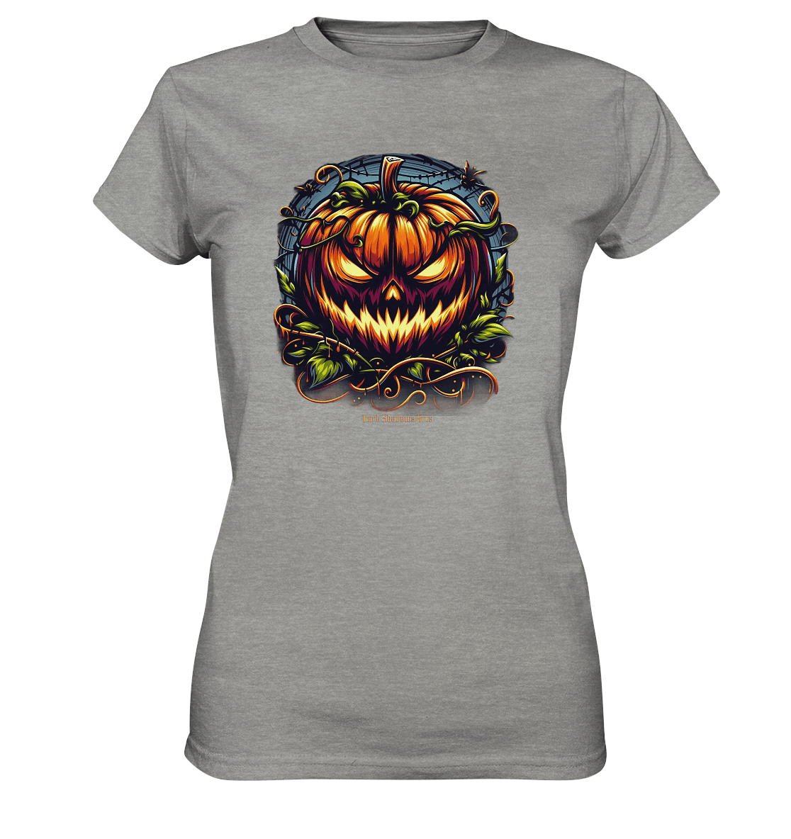 Filigranes Halloween Kürbis Motiv - Ladies Premium Shirt | Lady - Shirts | Dark Shadows Arts