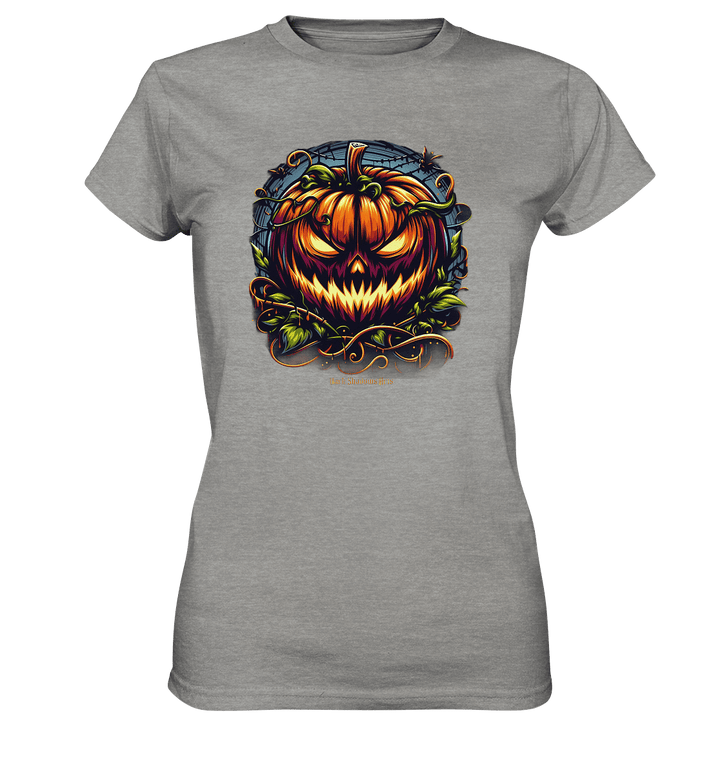 Filigranes Halloween Kürbis Motiv - Ladies Premium Shirt | Lady - Shirts | Dark Shadows Arts