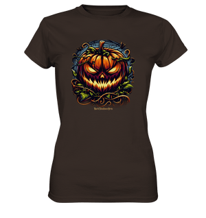 Filigranes Halloween Kürbis Motiv - Ladies Premium Shirt | Lady - Shirts | Dark Shadows Arts