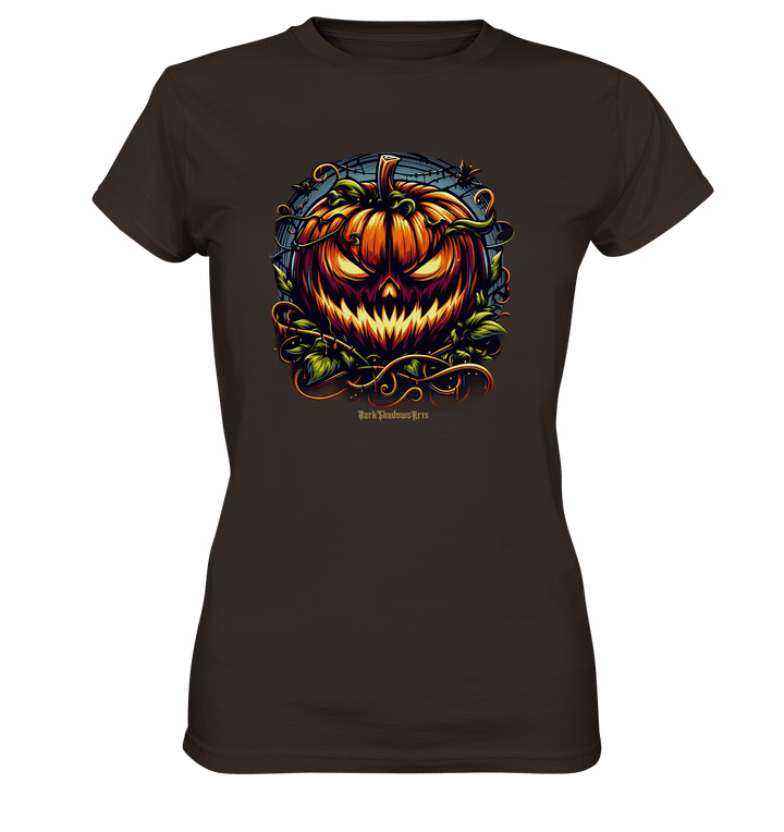 Filigranes Halloween Kürbis Motiv - Ladies Premium Shirt | Lady - Shirts | Dark Shadows Arts