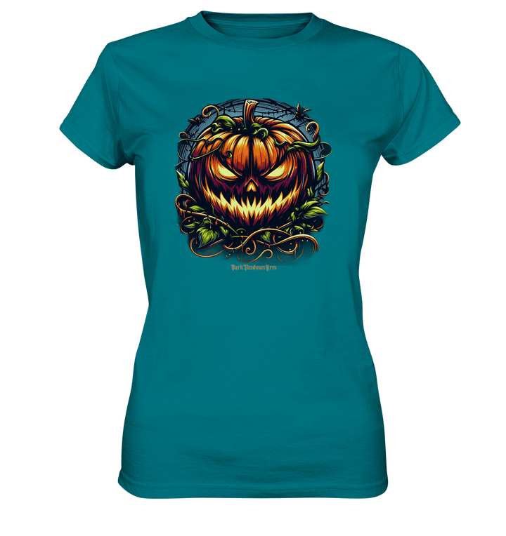 Filigranes Halloween Kürbis Motiv - Ladies Premium Shirt | Lady - Shirts | Dark Shadows Arts
