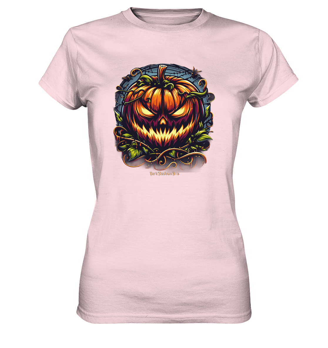 Filigranes Halloween Kürbis Motiv - Ladies Premium Shirt | Lady - Shirts | Dark Shadows Arts