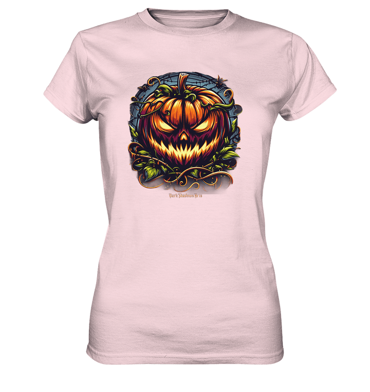 Filigranes Halloween Kürbis Motiv - Ladies Premium Shirt | Lady - Shirts | Dark Shadows Arts