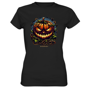 Filigranes Halloween Kürbis Motiv - Ladies Premium Shirt | Lady - Shirts | Dark Shadows Arts