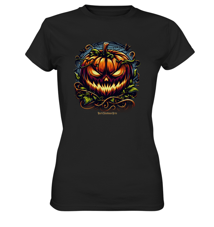 Filigranes Halloween Kürbis Motiv - Ladies Premium Shirt | Lady - Shirts | Dark Shadows Arts