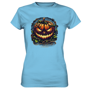 Filigranes Halloween Kürbis Motiv - Ladies Premium Shirt | Lady - Shirts | Dark Shadows Arts