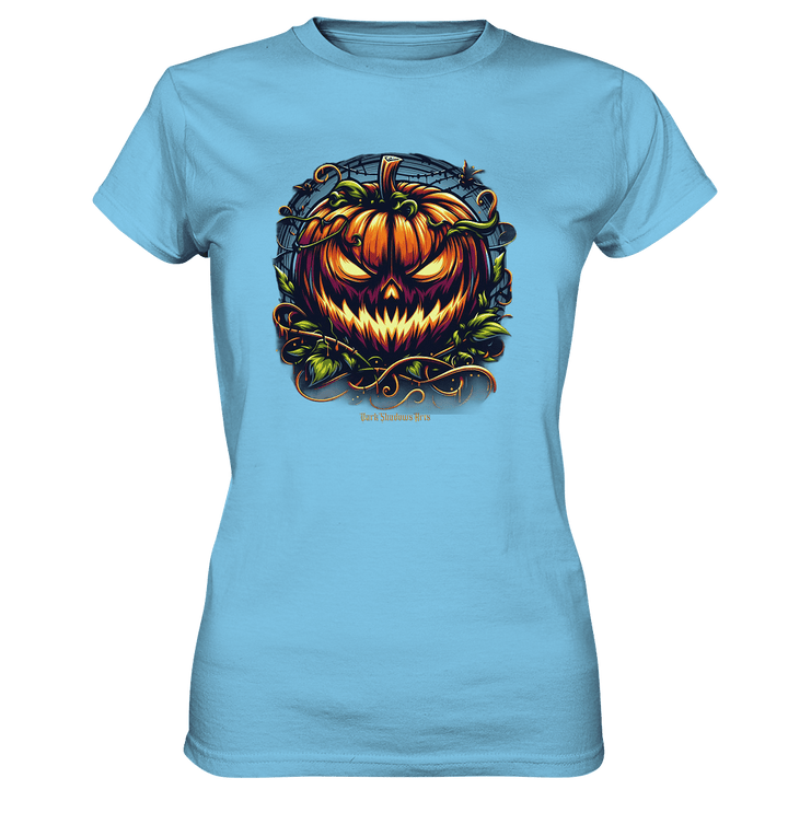 Filigranes Halloween Kürbis Motiv - Ladies Premium Shirt | Lady - Shirts | Dark Shadows Arts
