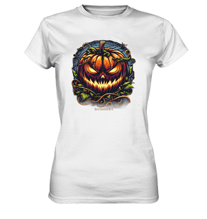 Filigranes Halloween Kürbis Motiv - Ladies Premium Shirt | Lady - Shirts | Dark Shadows Arts