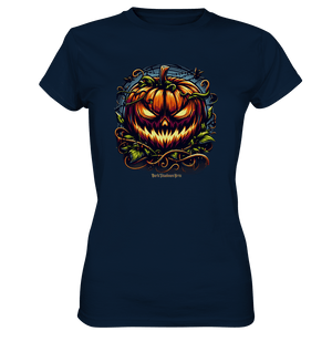 Filigranes Halloween Kürbis Motiv - Ladies Premium Shirt | Lady - Shirts | Dark Shadows Arts
