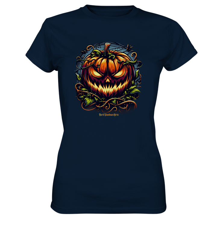 Filigranes Halloween Kürbis Motiv - Ladies Premium Shirt | Lady - Shirts | Dark Shadows Arts