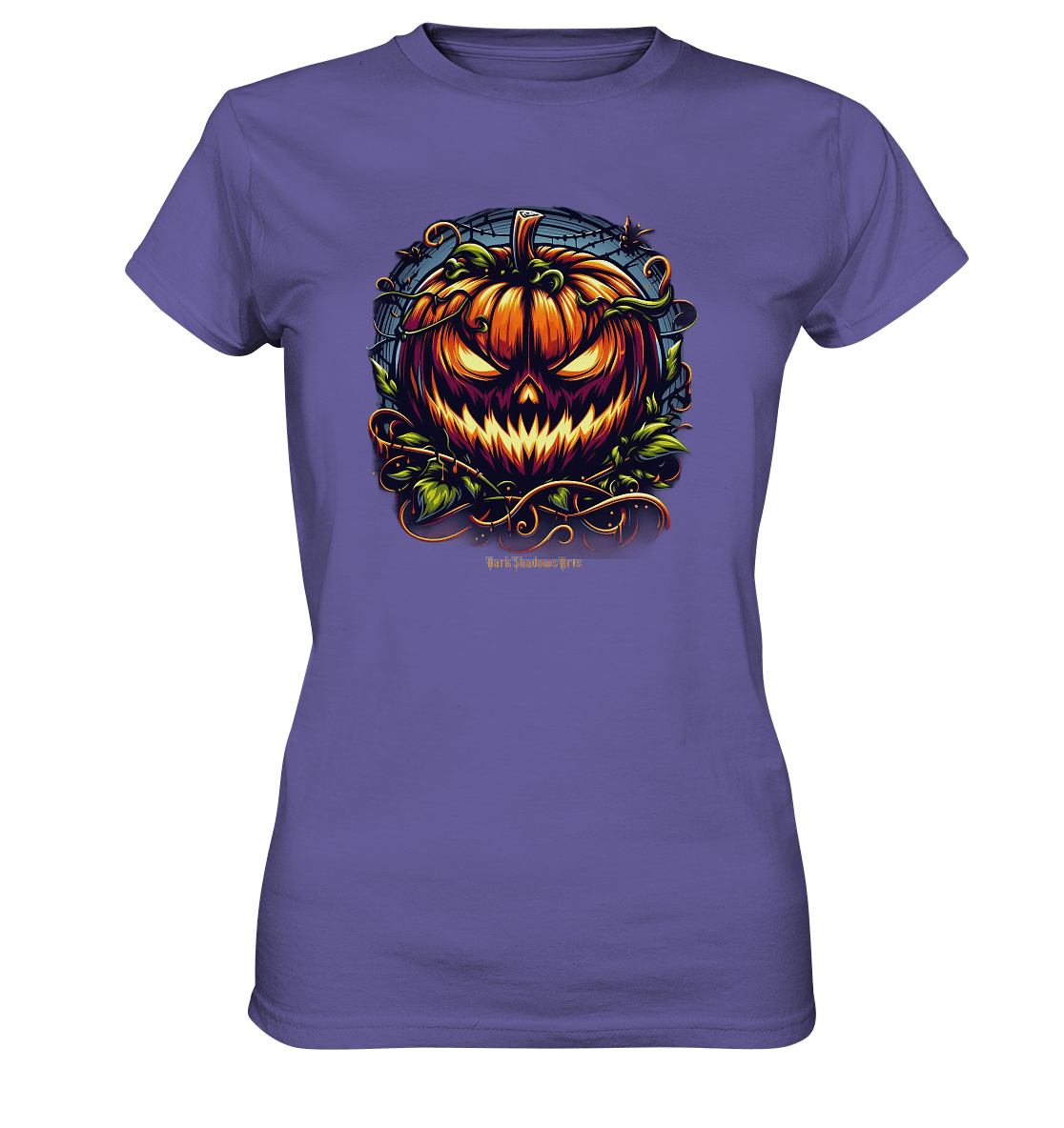 Filigranes Halloween Kürbis Motiv - Ladies Premium Shirt | Lady - Shirts | Dark Shadows Arts