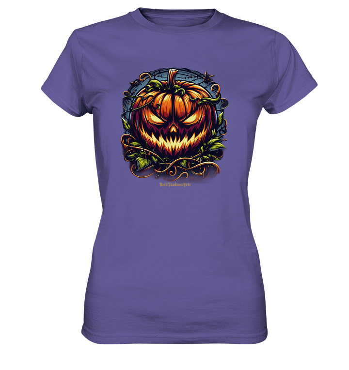 Filigranes Halloween Kürbis Motiv - Ladies Premium Shirt | Lady - Shirts | Dark Shadows Arts