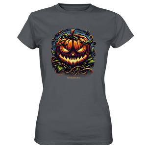 Filigranes Halloween Kürbis Motiv - Ladies Premium Shirt | Lady - Shirts | Dark Shadows Arts