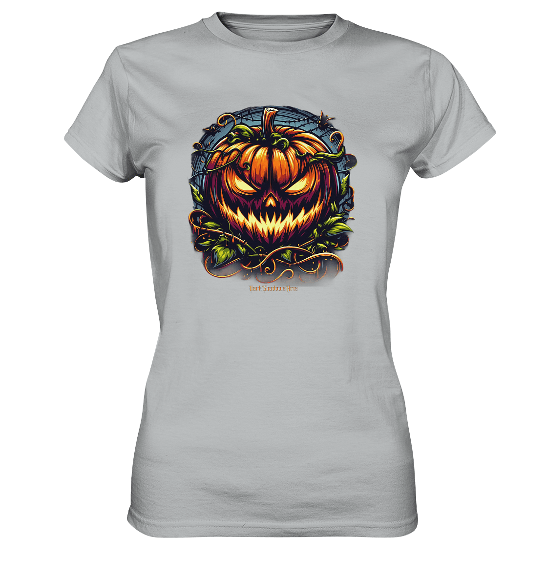 Filigranes Halloween Kürbis Motiv - Ladies Premium Shirt | Lady - Shirts | Dark Shadows Arts