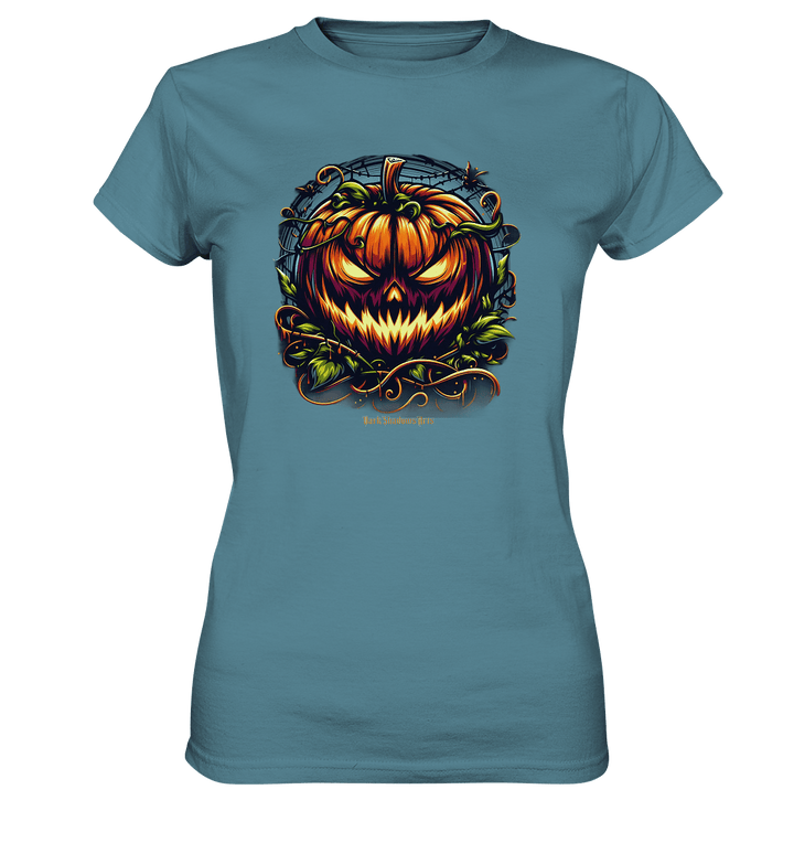 Filigranes Halloween Kürbis Motiv - Ladies Premium Shirt | Lady - Shirts | Dark Shadows Arts