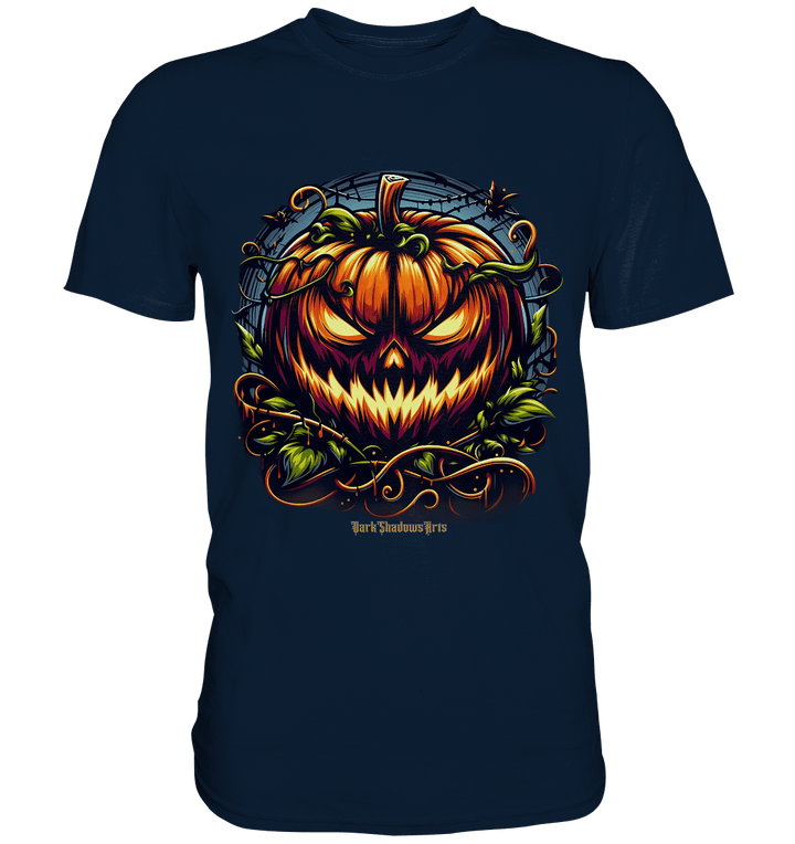 Filigranes Halloween Kürbis Motiv - Premium Shirt | Unisex - Shirts | Dark Shadows Arts