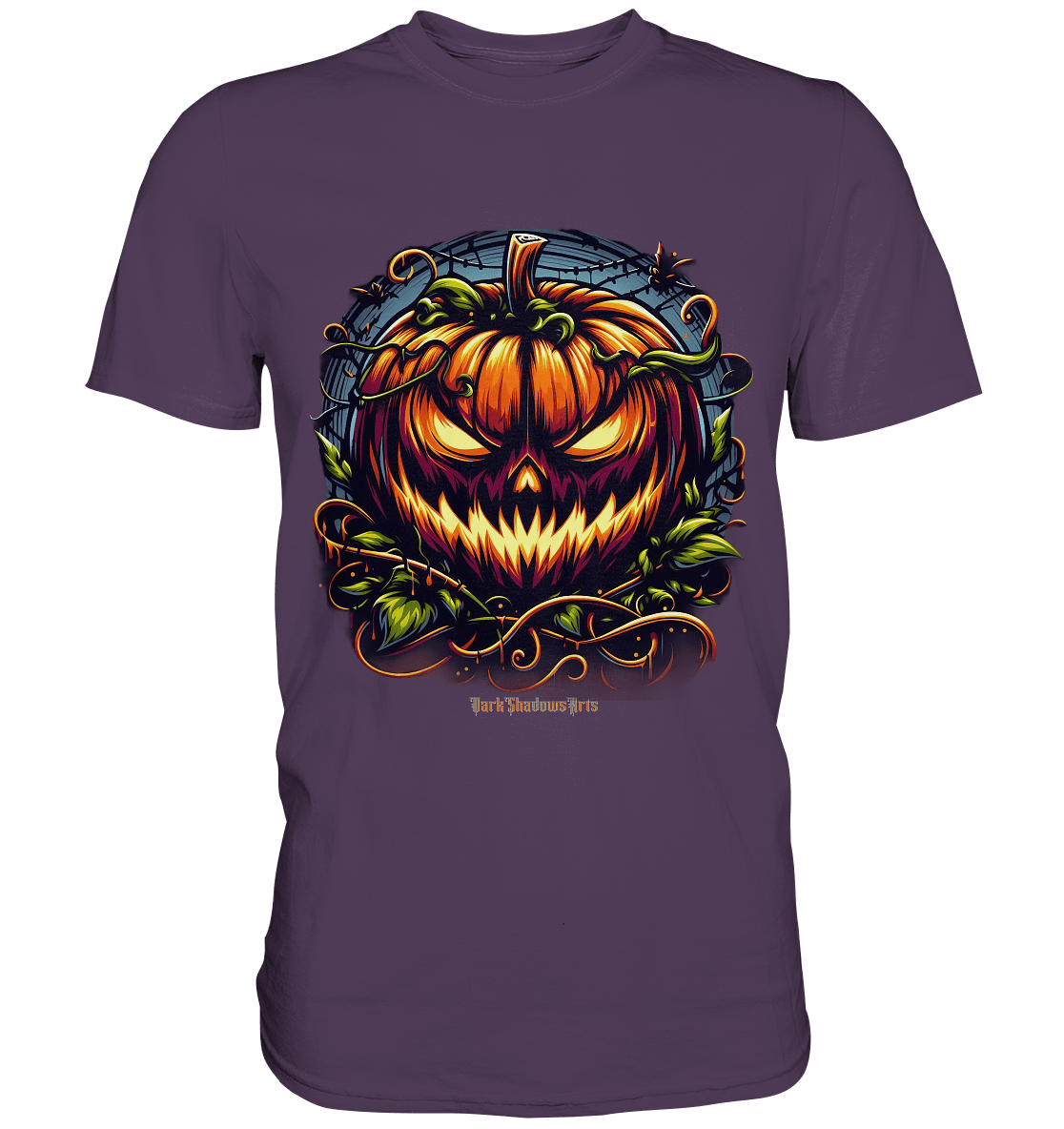 Filigranes Halloween Kürbis Motiv - Premium Shirt | Unisex - Shirts | Dark Shadows Arts