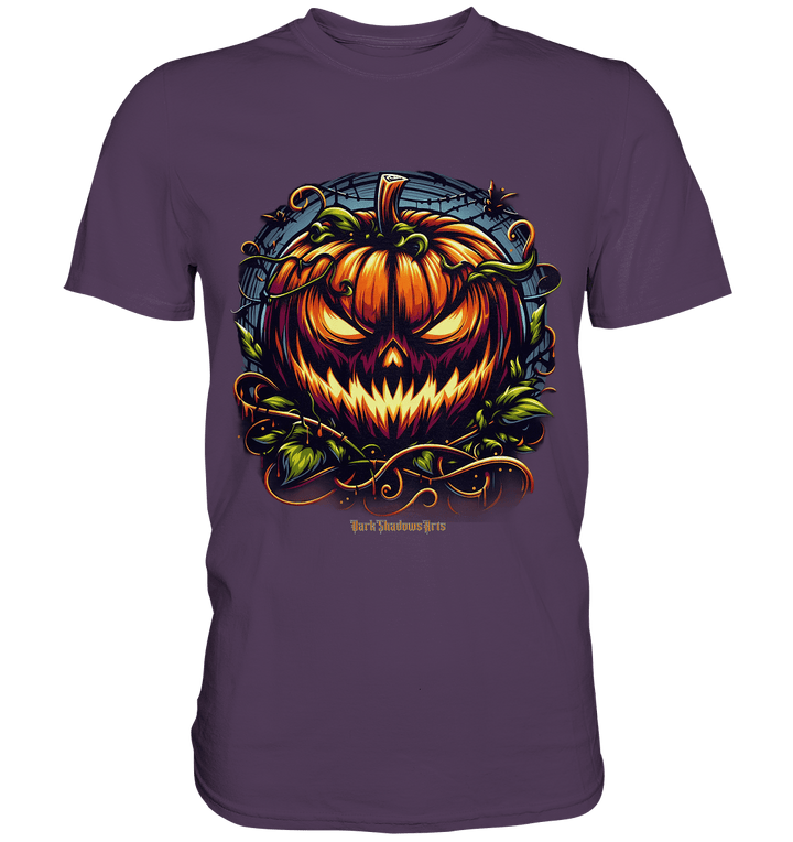 Filigranes Halloween Kürbis Motiv - Premium Shirt | Unisex - Shirts | Dark Shadows Arts