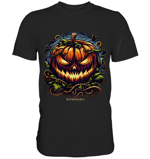 Filigranes Halloween Kürbis Motiv - Premium Shirt | Unisex - Shirts | Dark Shadows Arts