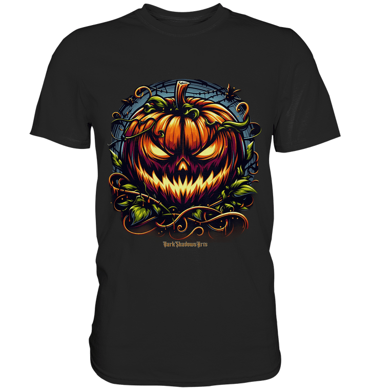 Filigranes Halloween Kürbis Motiv - Premium Shirt | Unisex - Shirts | Dark Shadows Arts