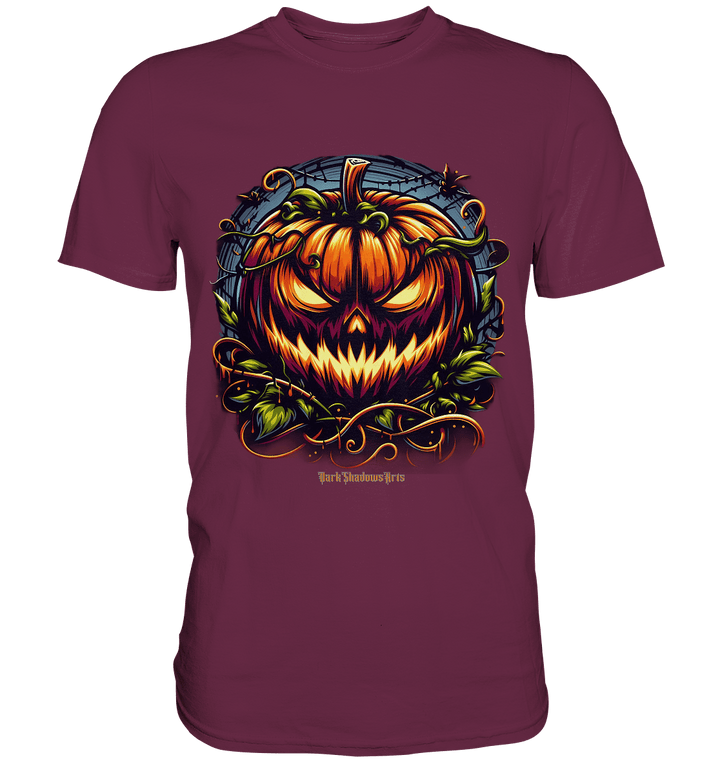 Filigranes Halloween Kürbis Motiv - Premium Shirt | Unisex - Shirts | Dark Shadows Arts