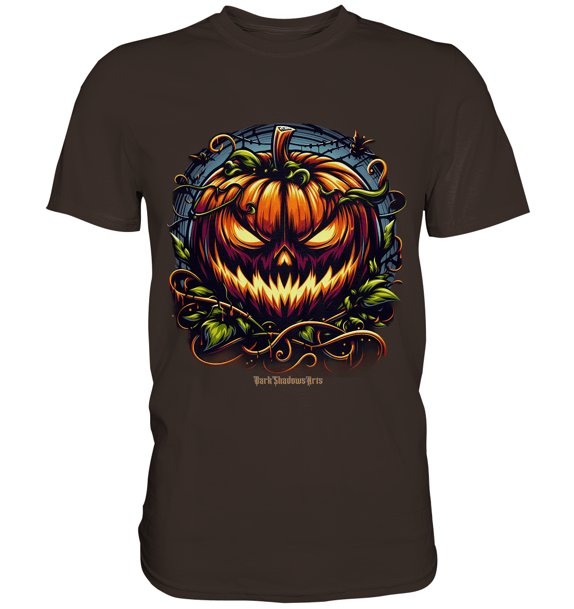 Filigranes Halloween Kürbis Motiv - Premium Shirt | Unisex - Shirts | Dark Shadows Arts