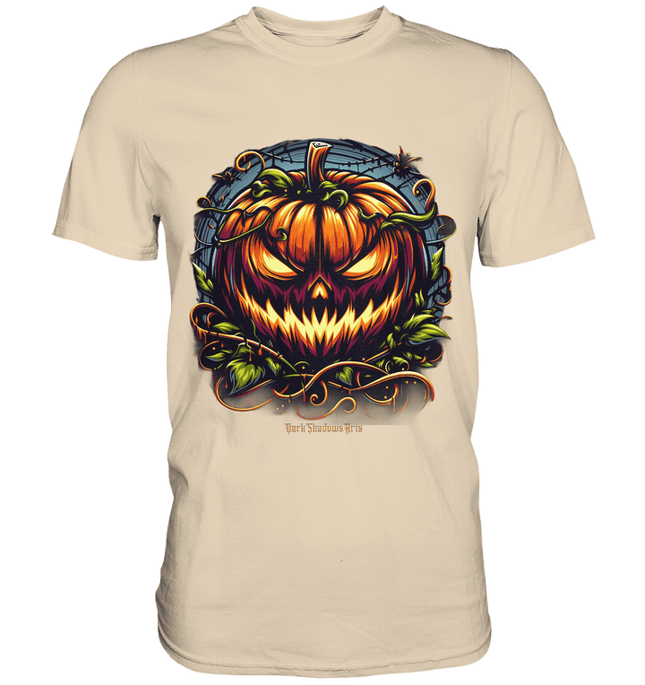 Filigranes Halloween Kürbis Motiv - Premium Shirt | Unisex - Shirts | Dark Shadows Arts