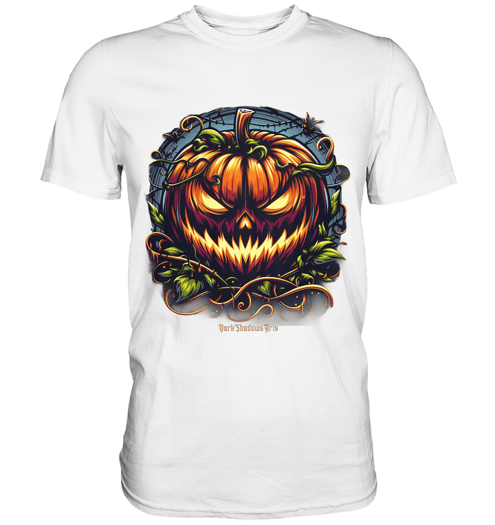 Filigranes Halloween Kürbis Motiv - Premium Shirt | Unisex - Shirts | Dark Shadows Arts