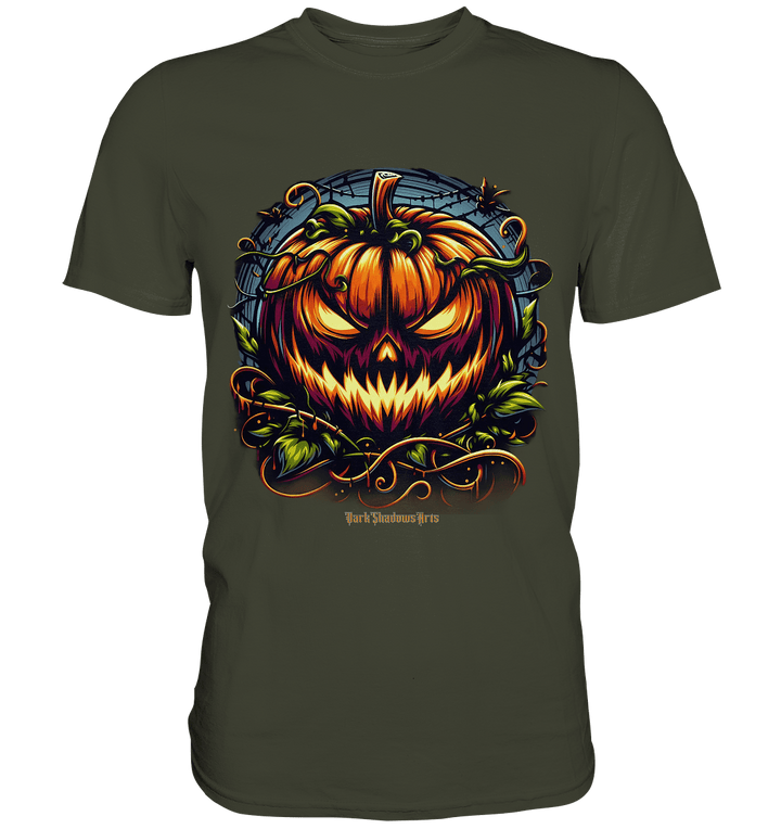 Filigranes Halloween Kürbis Motiv - Premium Shirt | Unisex - Shirts | Dark Shadows Arts
