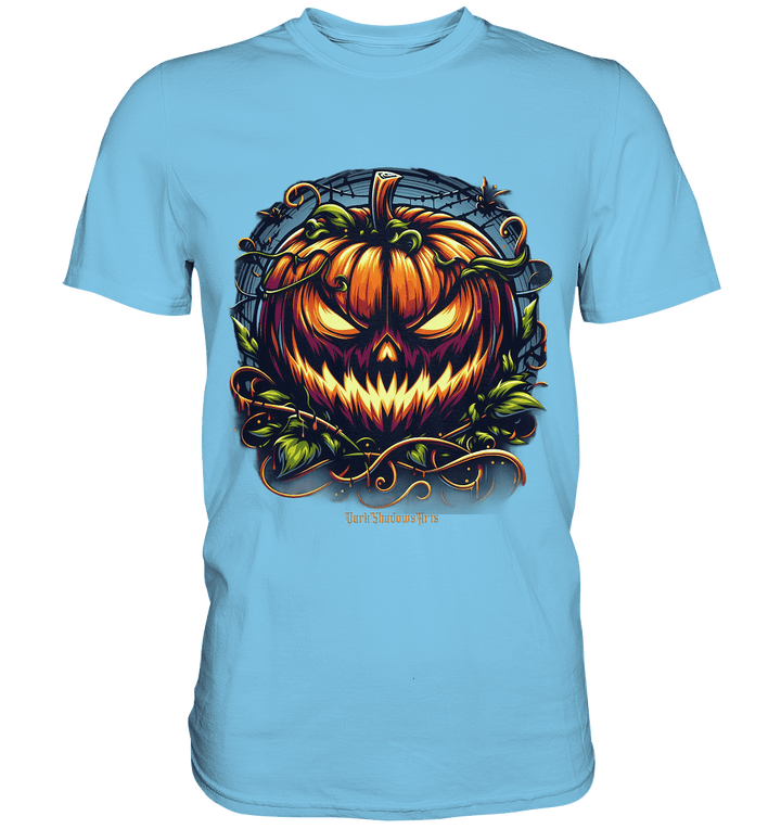 Filigranes Halloween Kürbis Motiv - Premium Shirt | Unisex - Shirts | Dark Shadows Arts