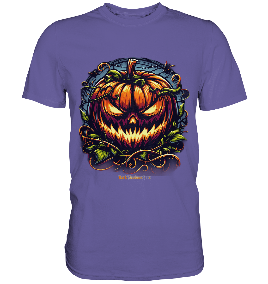 Filigranes Halloween Kürbis Motiv - Premium Shirt | Unisex - Shirts | Dark Shadows Arts
