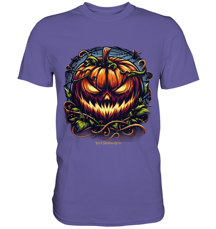 Filigranes Halloween Kürbis Motiv - Premium Shirt | Unisex - Shirts | Dark Shadows Arts