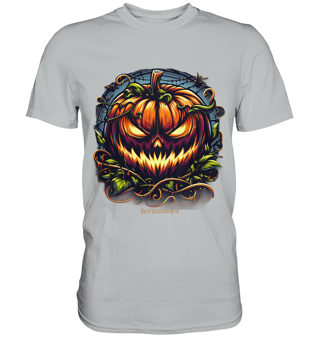 Filigranes Halloween Kürbis Motiv - Premium Shirt | Unisex - Shirts | Dark Shadows Arts